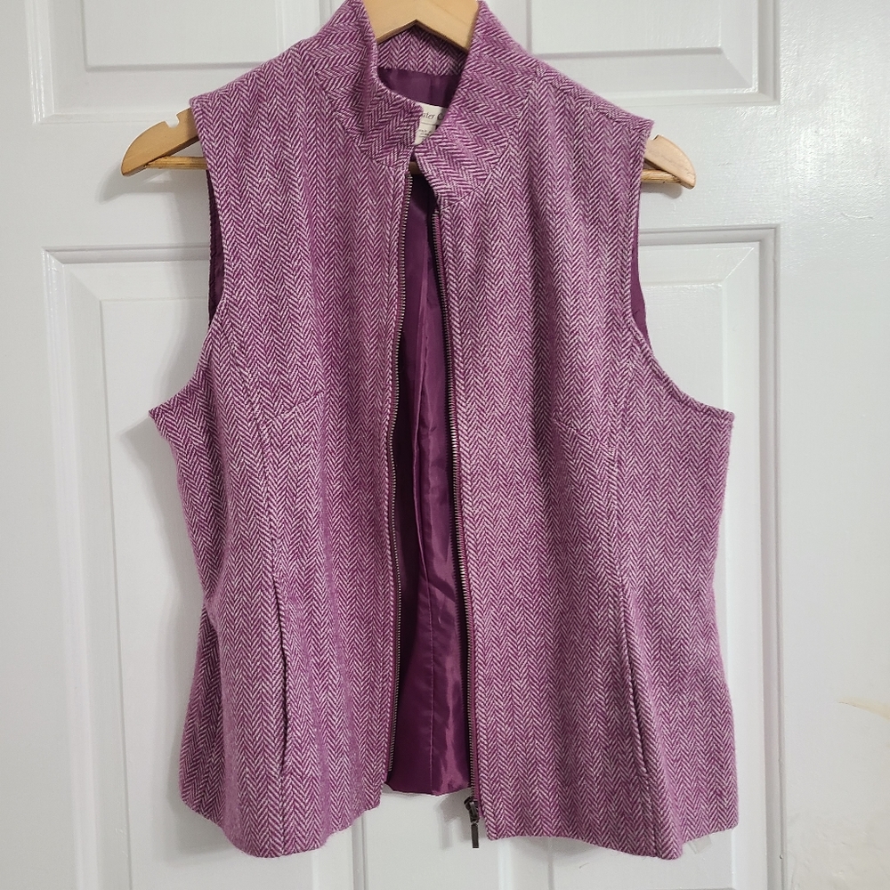 Coldwater Creek purple vest size 12  *C9